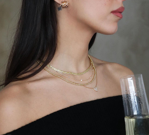 The Pave Heart Necklace