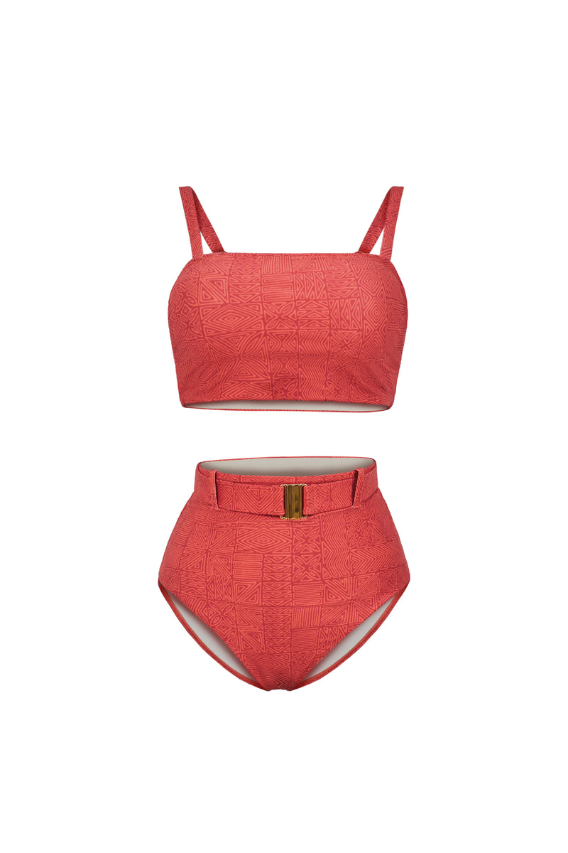 Lucia Square Neck Two-Piece Bikini Top
