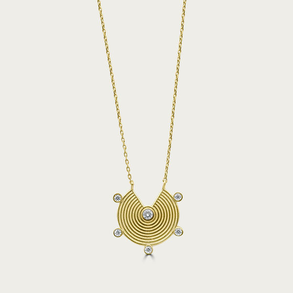 The Abstract Ribbed Medallion