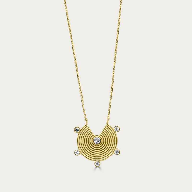 The Abstract Ribbed Medallion