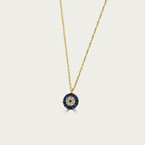 The Mini Pave Evil Eye Necklace