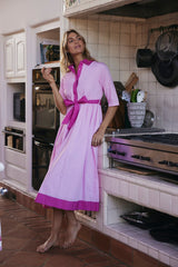 Francesca Collared Belted Maxi Dress - FINAL SALE