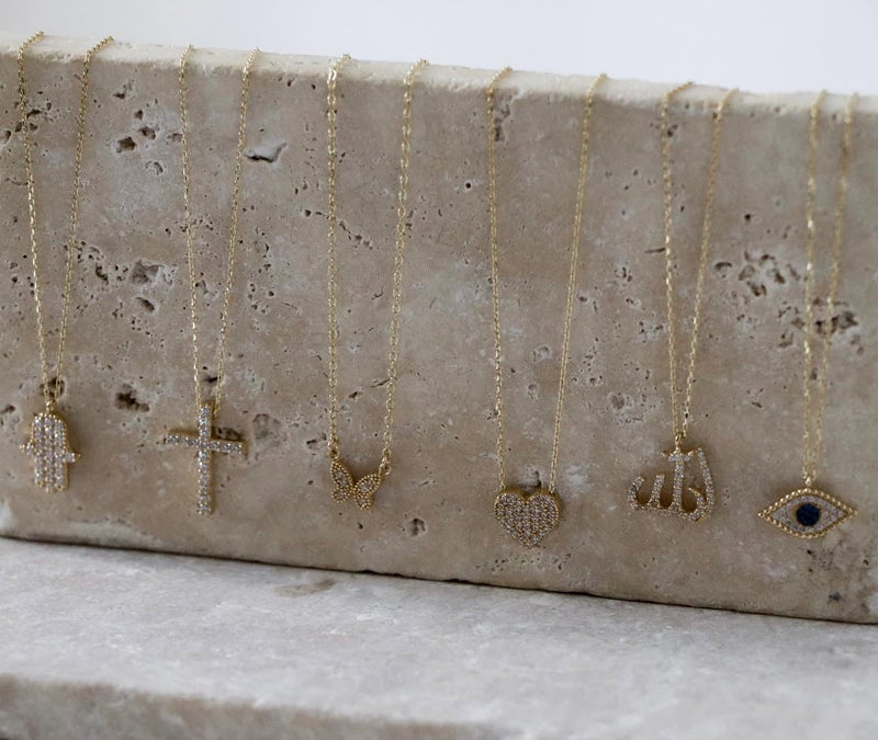 The Classic Pave Cross Necklace