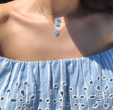 The Opal Hamsa Necklace