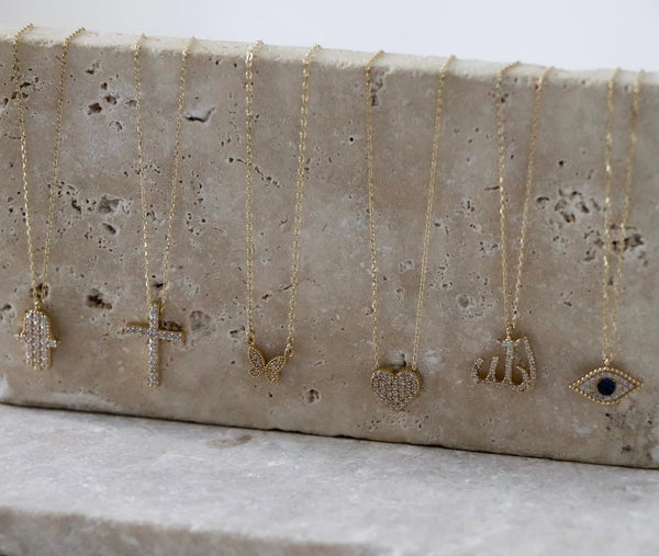 The Slim Pave Allah Necklace