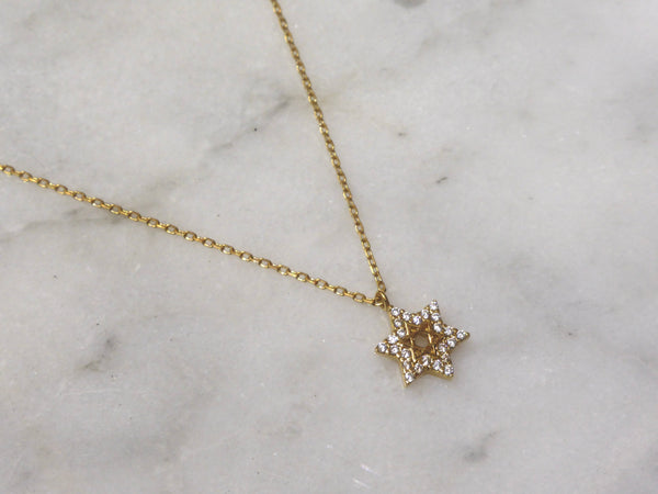The Double Star of David Necklace