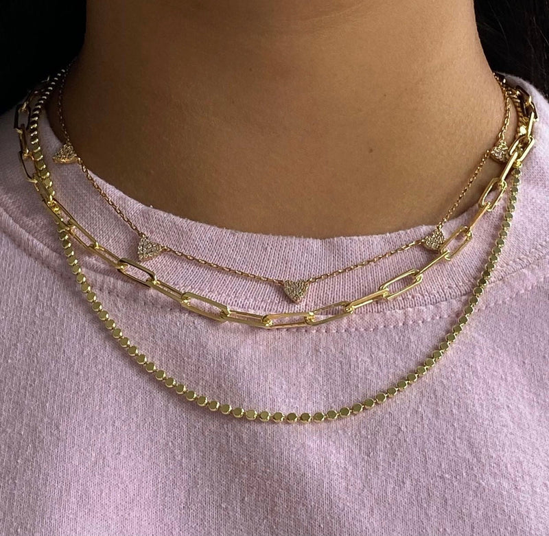 The Shining Mini Hearts Necklace