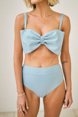 Hazel Two-Piece Bikini Top in Celestial Blue