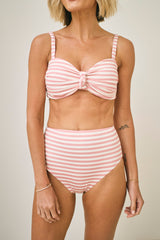 Sabina Two-Piece Bikini Top in Sunbeam Stripe
