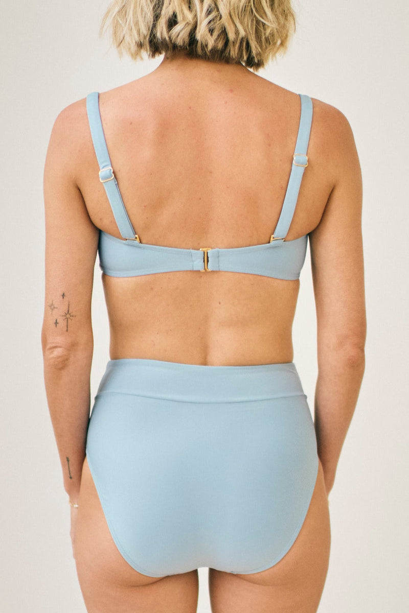 Hazel Two-Piece High Waisted Bottom in Celestial Blue