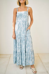 Shea Long Dress in Meadow Whisper