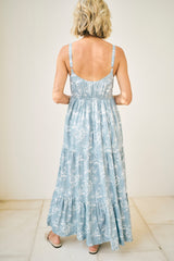 Shea Long Dress in Meadow Whisper