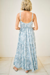 Shea Long Dress in Meadow Whisper