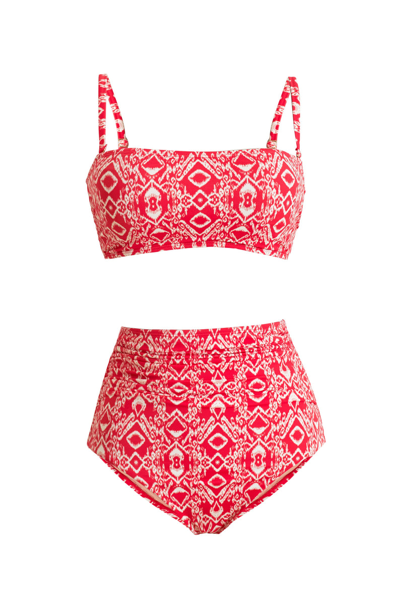 Tod High Waisted Ruched Two-Piece Swimsuit Bottom