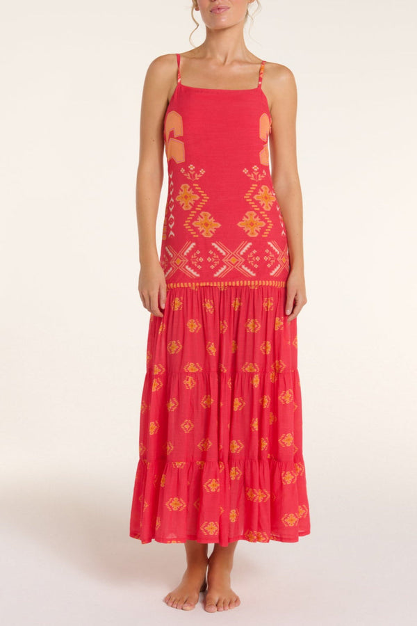 Poppy Dress in Tribal Gone West