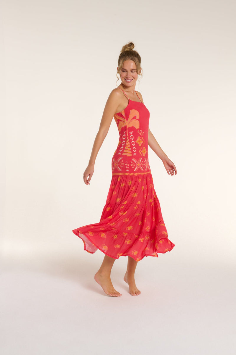 Poppy Dress in Tribal Gone West