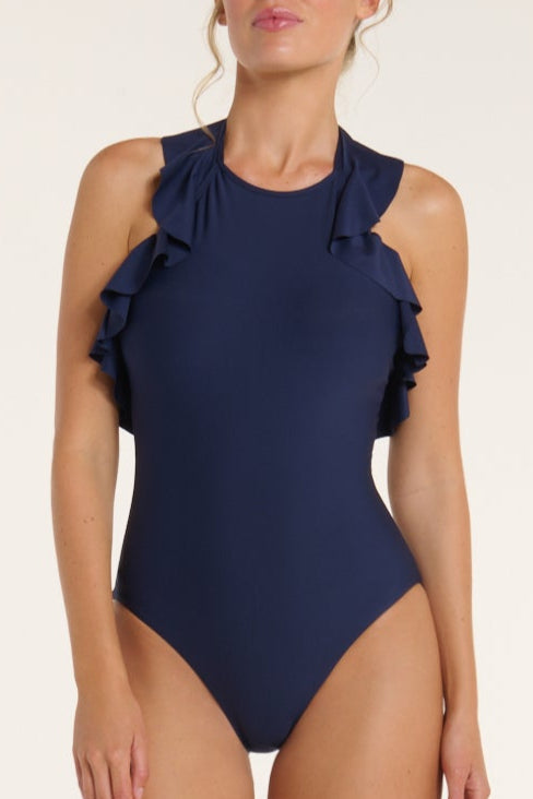 Marcela One-Piece Swimsuit in Midnight Navy