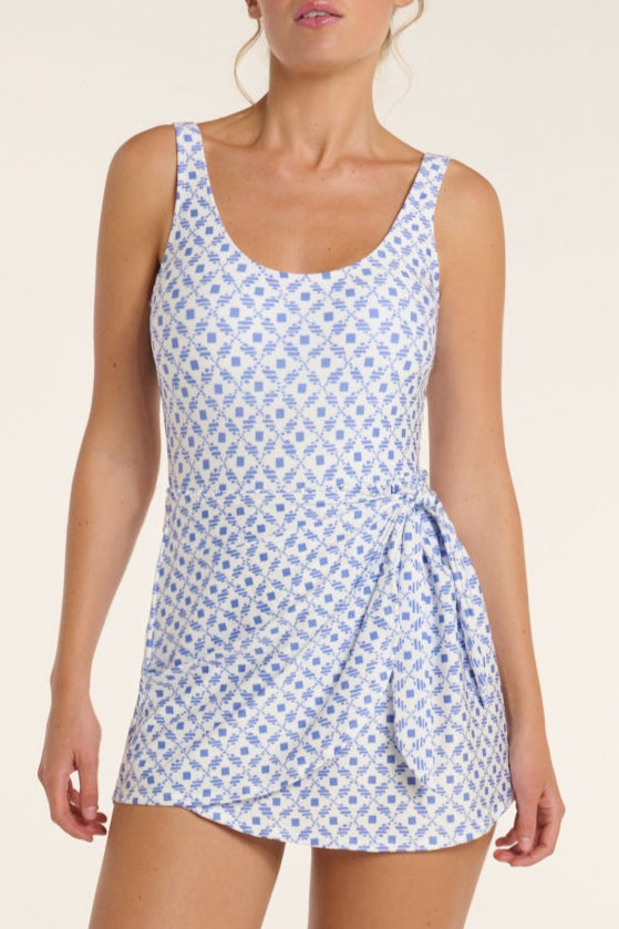 Manuela Swim Dress in Santorini Dots
