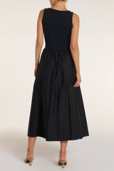 Penelope Sleeveless Maxi Dress in Black Beauty