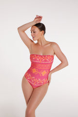 Leonor One-piece Swimsuit in Tribal Gone West