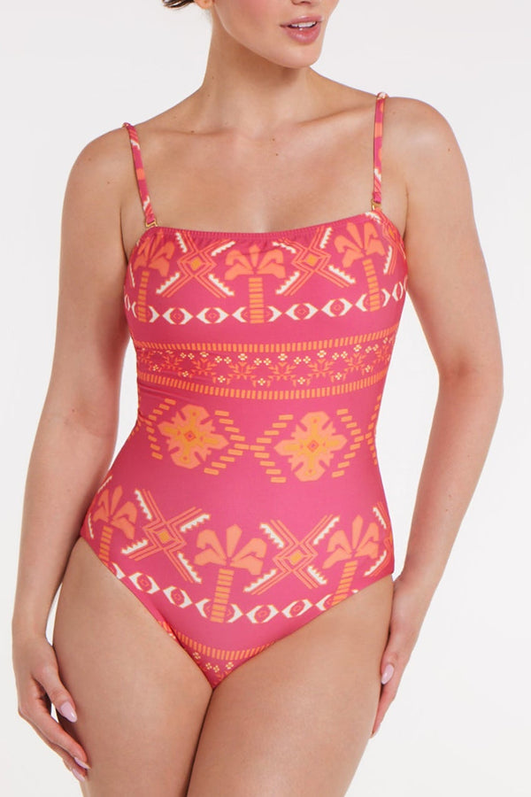 Leonor One-piece Swimsuit in Tribal Gone West