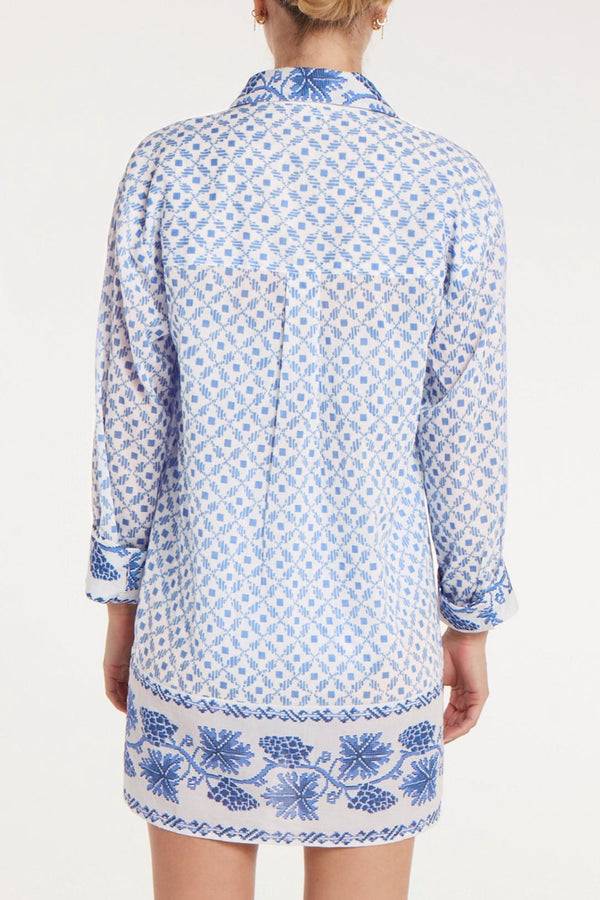 Marie Shirt Dress in Santorini Dots