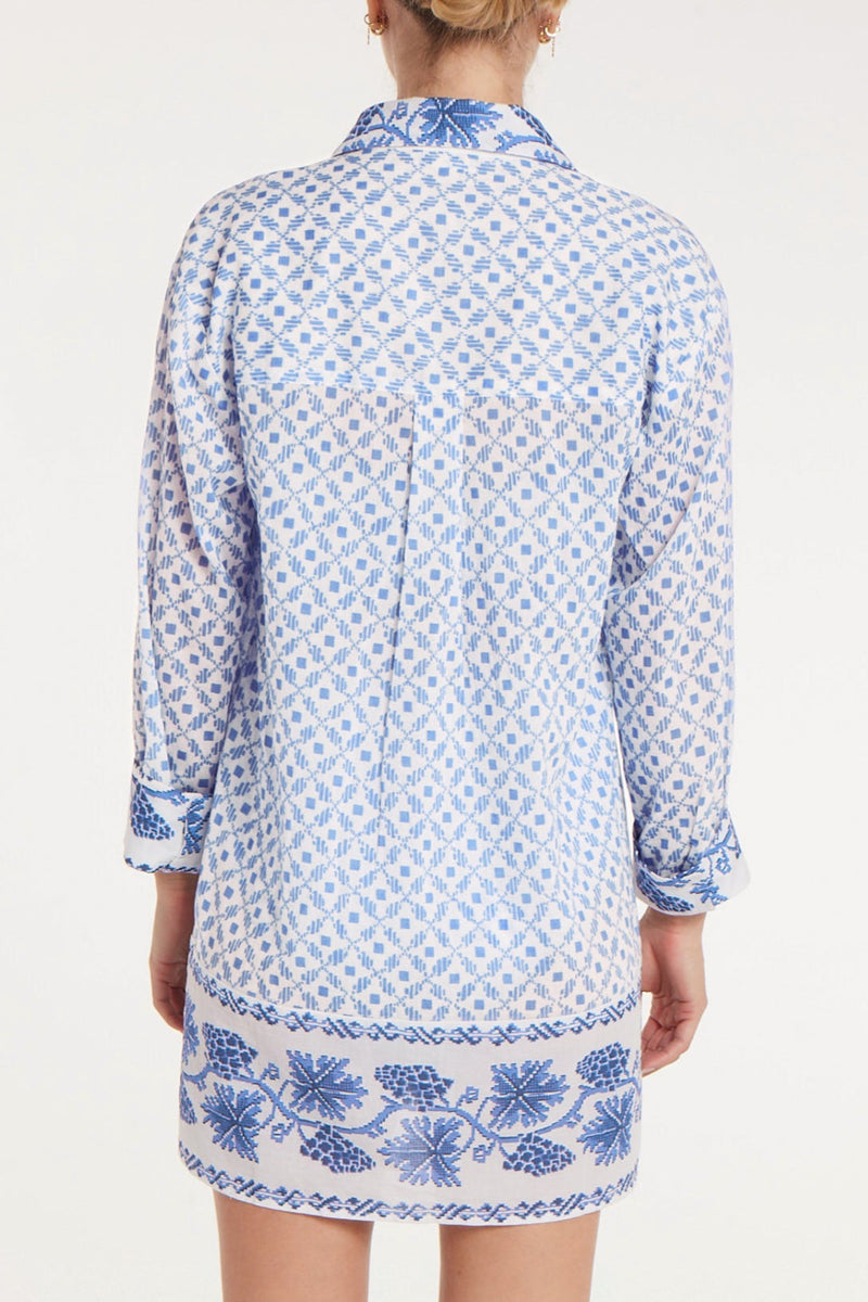 Marie Shirt Dress in Santorini Dots