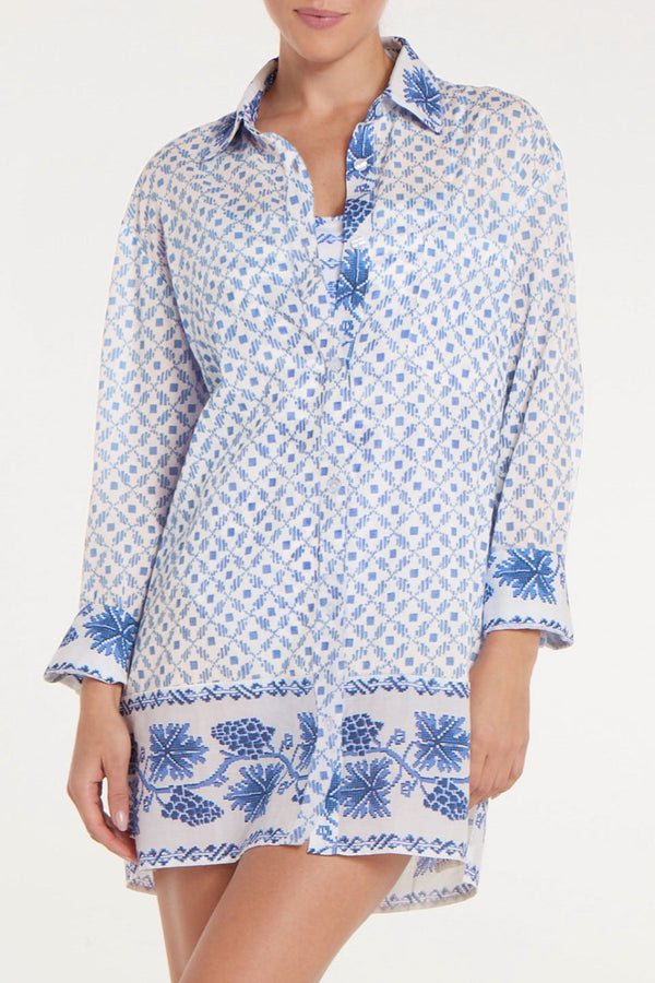 Marie Shirt Dress in Santorini Dots
