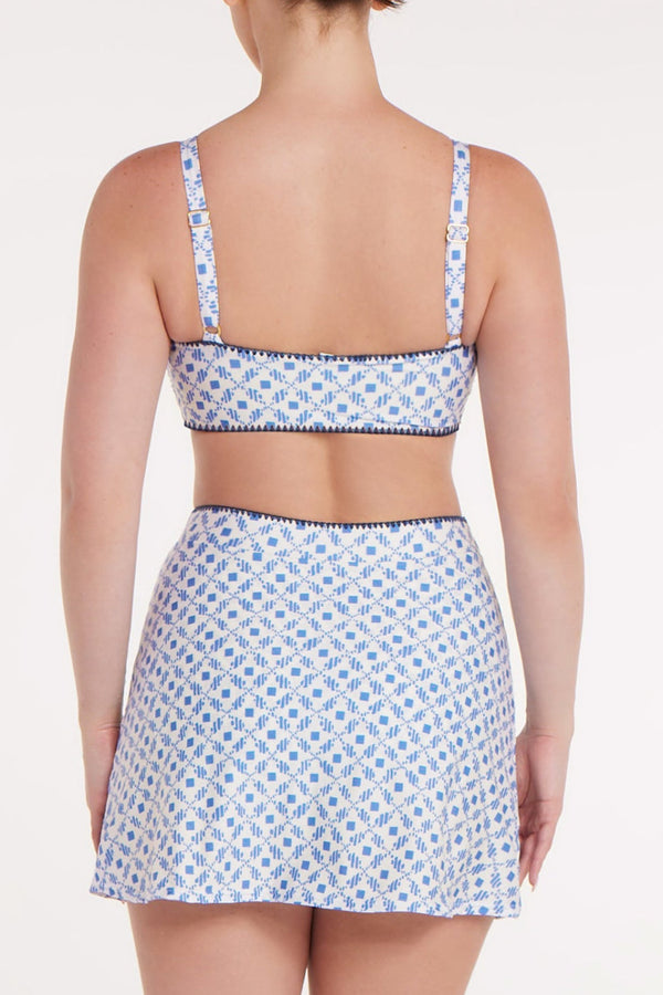 Madison Swim Skirt in Santorini Dots