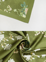 Floral Olive Kimono Robe