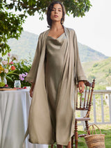 Elegant Robe Dress & Pajama Set Bridal
