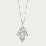 The Mosaic Hamsa Necklace