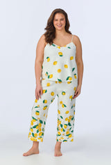Main Squeeze Border Cami Stretch Jersey Cropped PJ Set