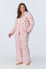 Say Yes To Pasta Long Sleeve Classic Stretch Jersey PJ Set