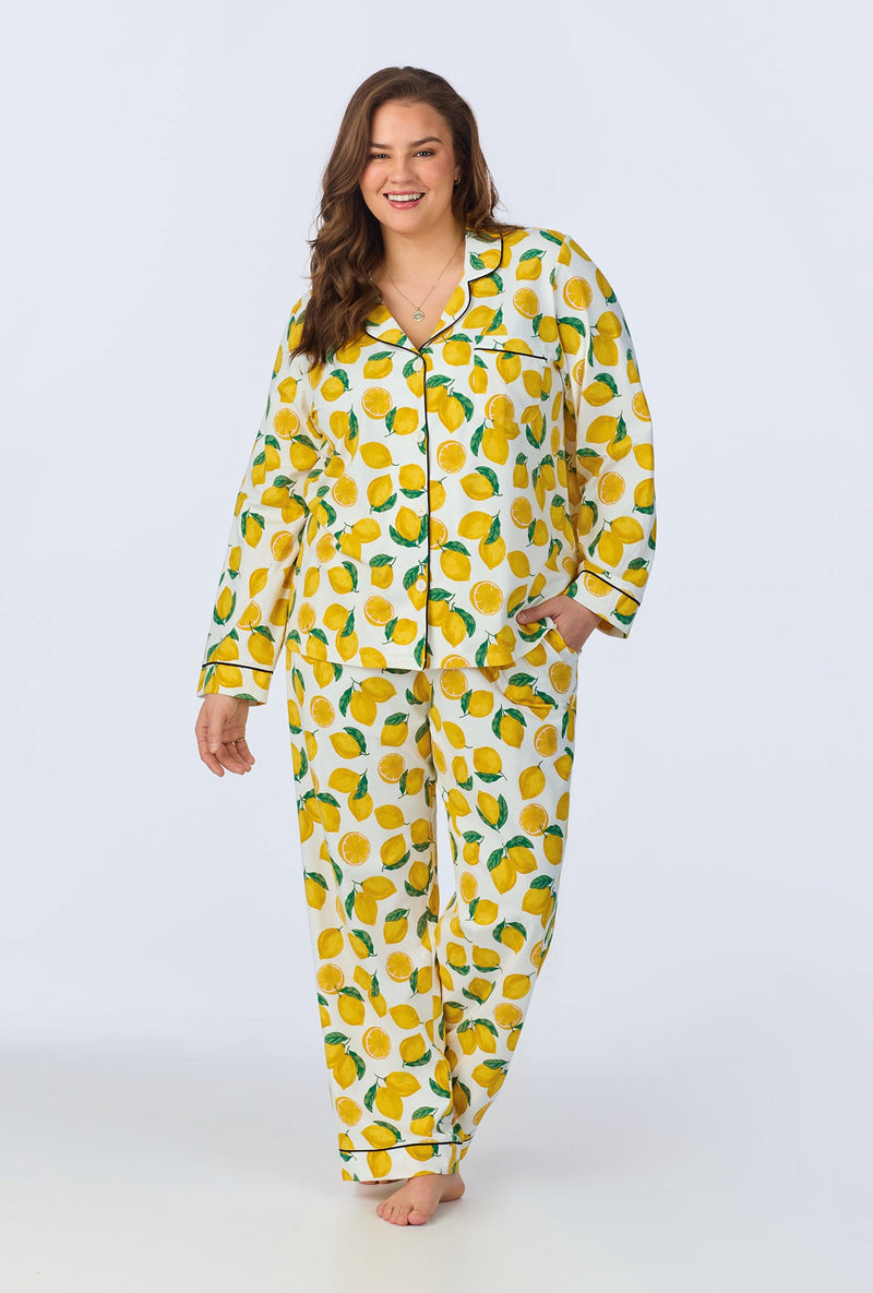 Main Squeeze Long Sleeve Classic Stretch Jersey PJ Set