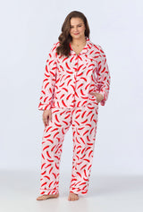 Coming In Hot Long Sleeve Classic Stretch Jersey PJ Set