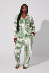 Martini O'Clock Long Sleeve Classic Stretch Jersey PJ Set