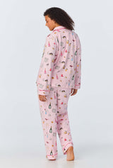 Let's Do Brunch Long Sleeve Classic Stretch Jersey PJ Set