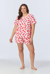 Coming In Hot T-Shirt Stretch Jersey Shorty PJ Set