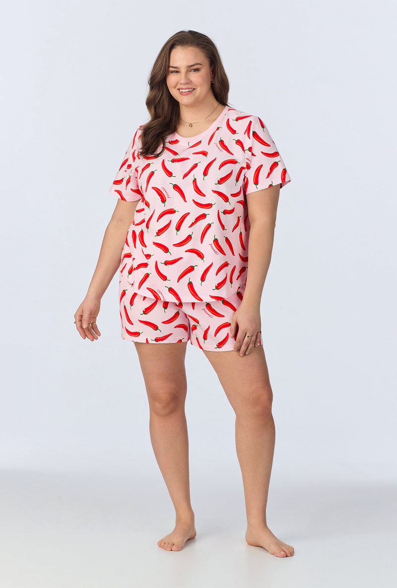 Coming In Hot T-Shirt Stretch Jersey Shorty PJ Set