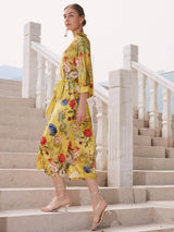 Golden Spring Kimono Robe
