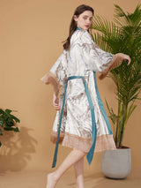 Tassels Leopard Kimono Robe